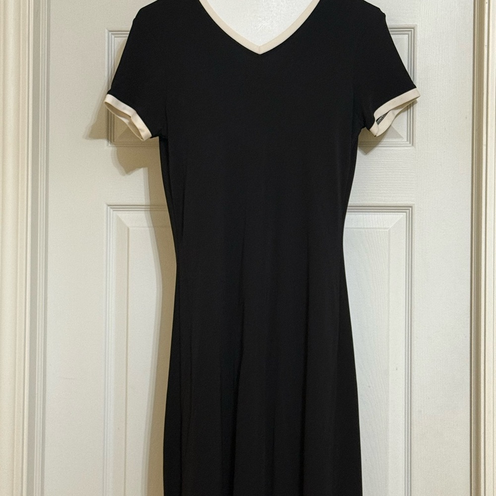 The Limited Black Dress with White Trim